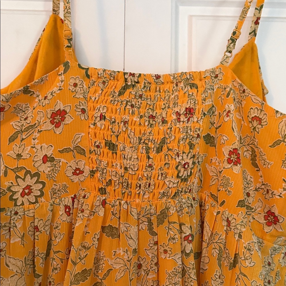 Jessica Simpson Floral Ruffle Sundress - Yellow - Picture 9 of 10